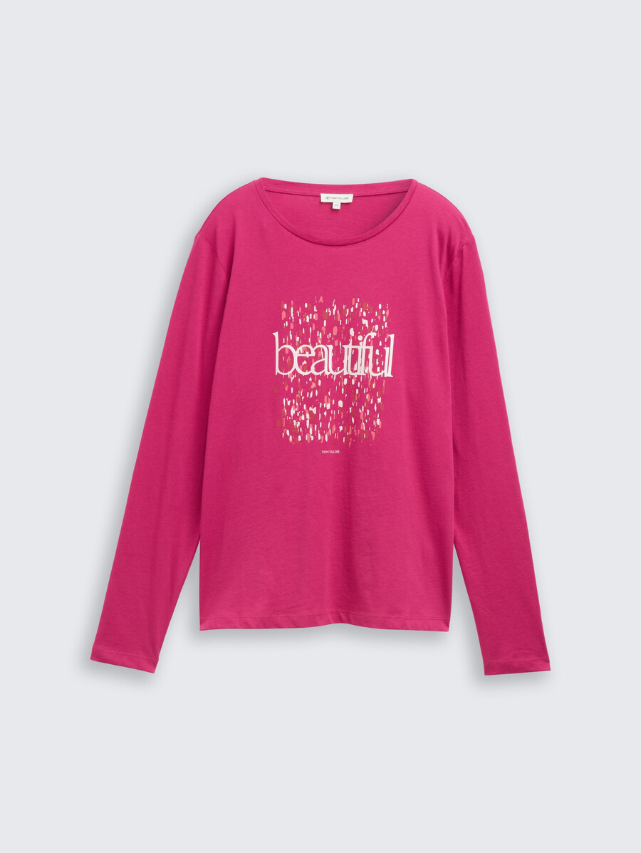 camisa de manga larga con estampado