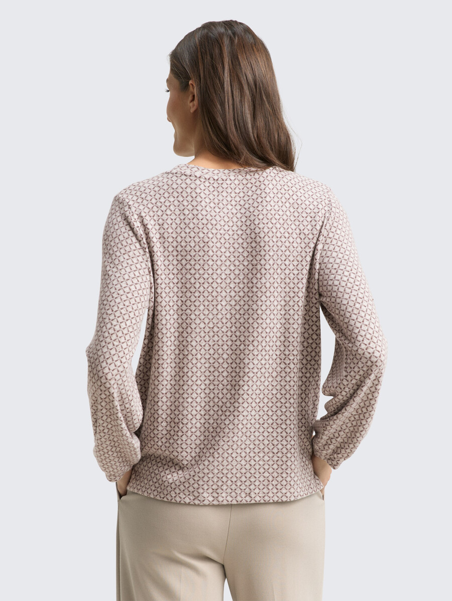 camisa de manga larga con estampado