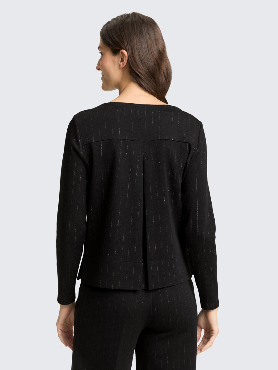 camisa de manga larga con efecto brillo