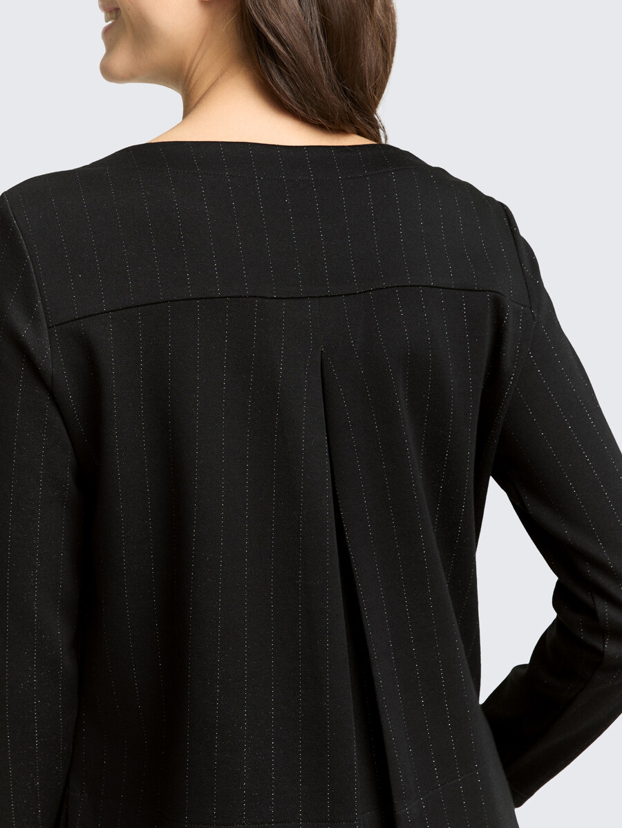 camisa de manga larga con efecto brillo