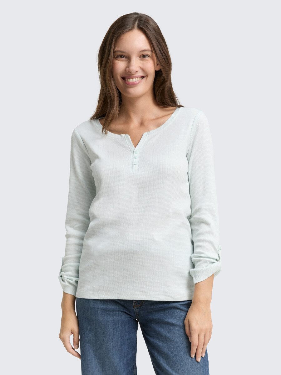 camisa de manga larga con función de dobladillo