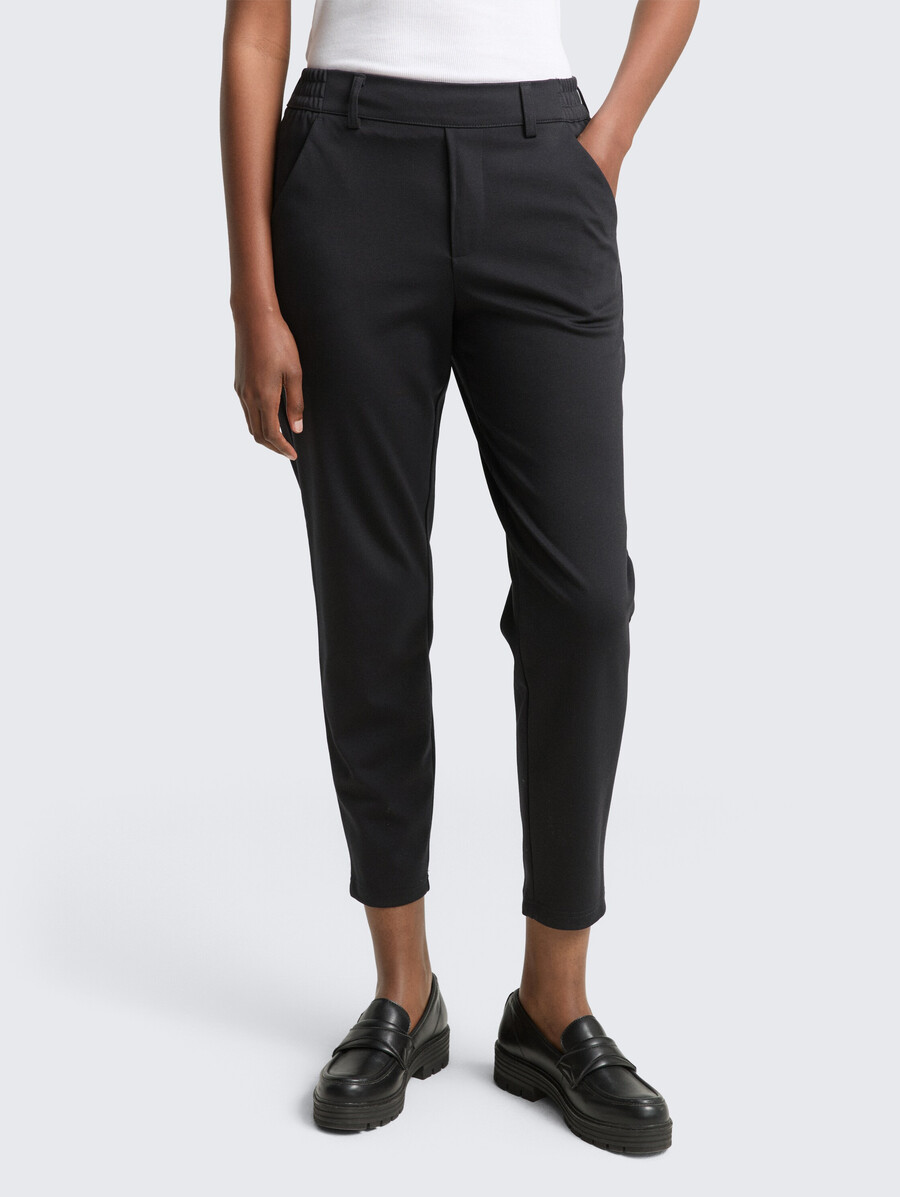 pantalones de corte relajado con cinturilla elástica