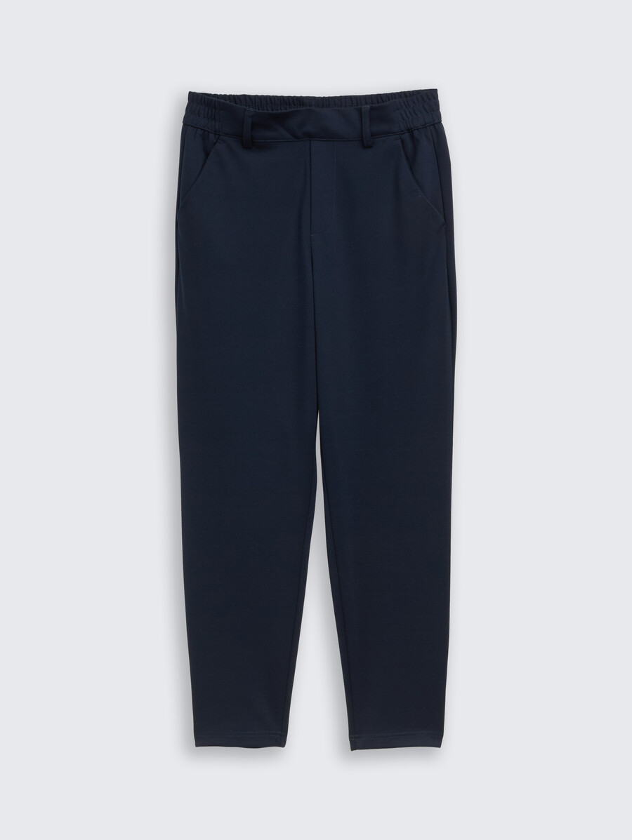 pantalones de corte relajado con cinturilla elástica