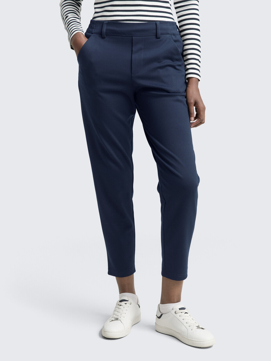 pantalones de corte relajado con cinturilla elástica