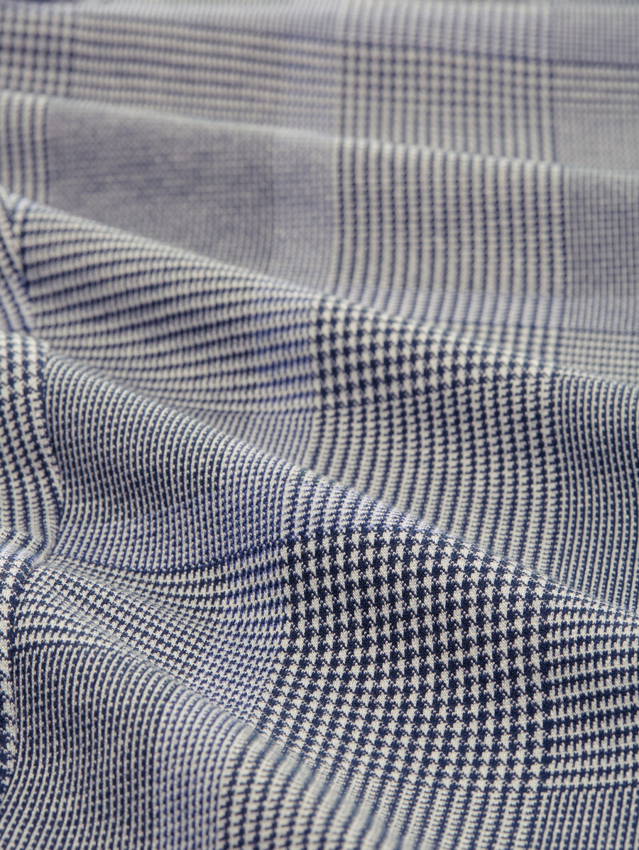 pantalones holgados de cuadros en lenzing ecovero