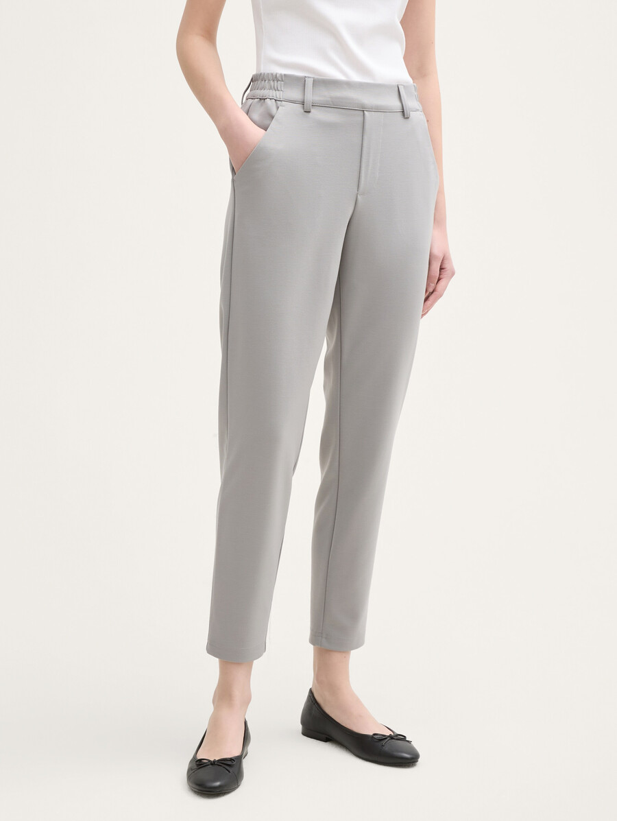 pantalones de corte relajado con cinturilla elástica