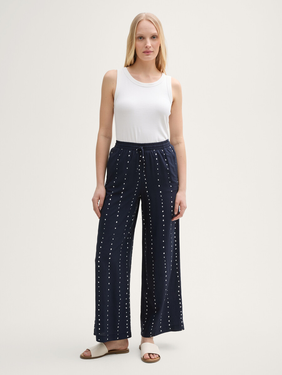 pantalones palazzo holgados de pierna ancha