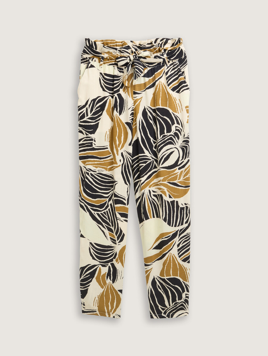 pantalones paperbag holgados y ajustados