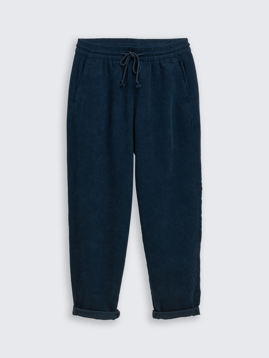 pantalones de pana con cordón
