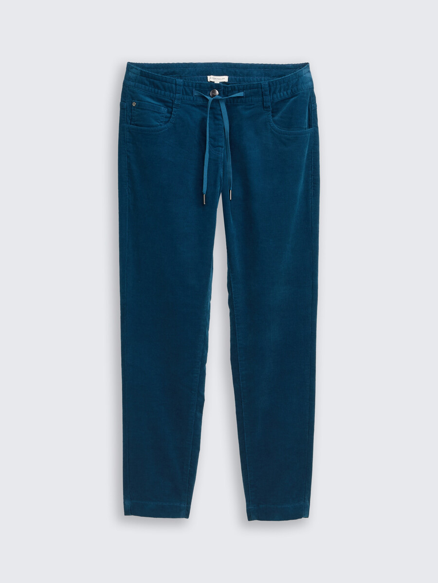 pantalones de pana relajados y cónicos