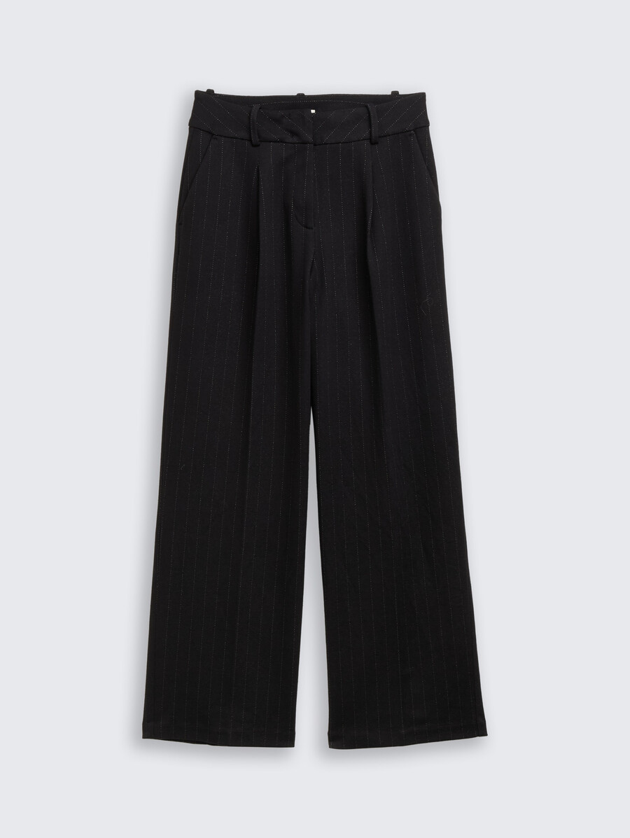 pantalón ttlea wide con efecto brillo