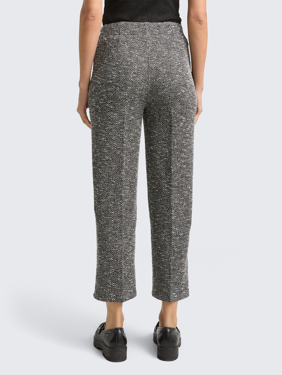pantalones rectos de bouclé ttlea