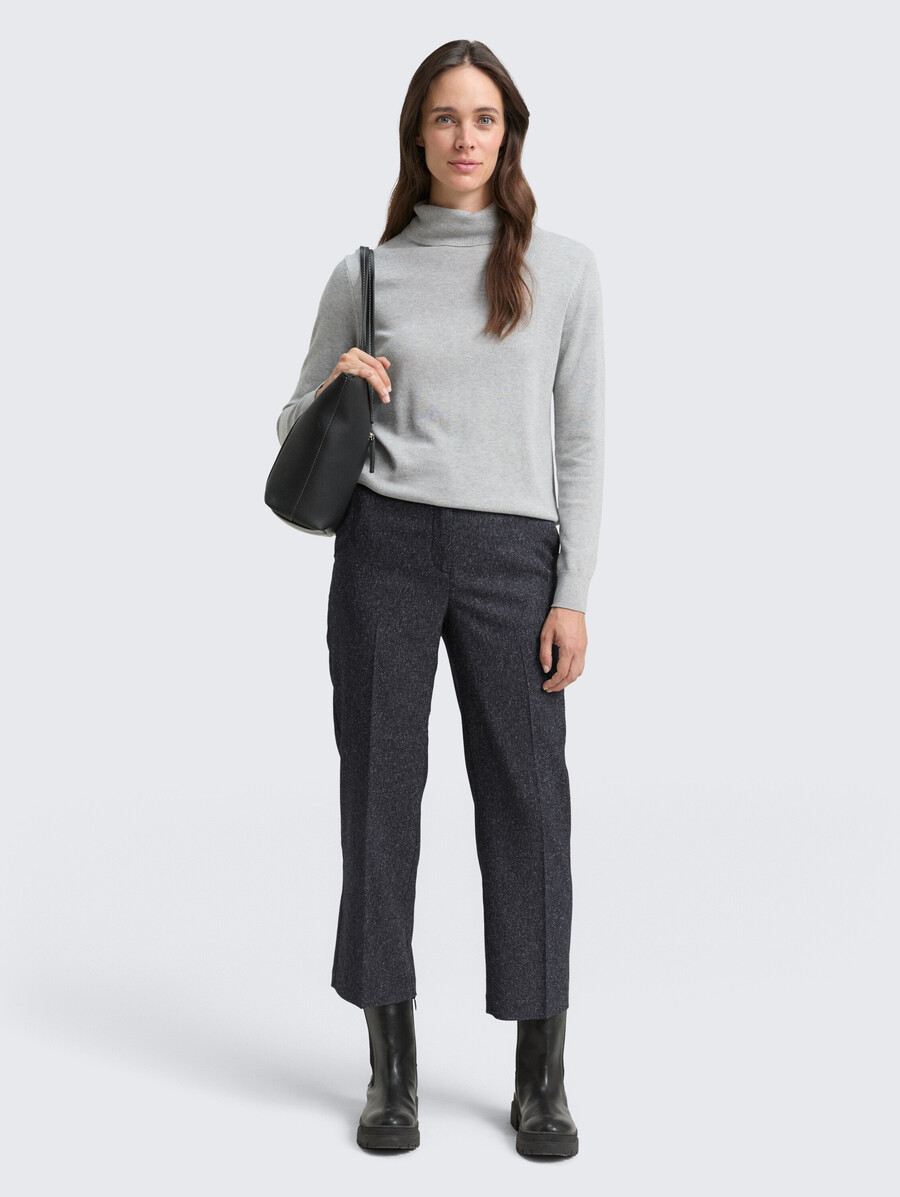 pantalón recto ttmia en look melange