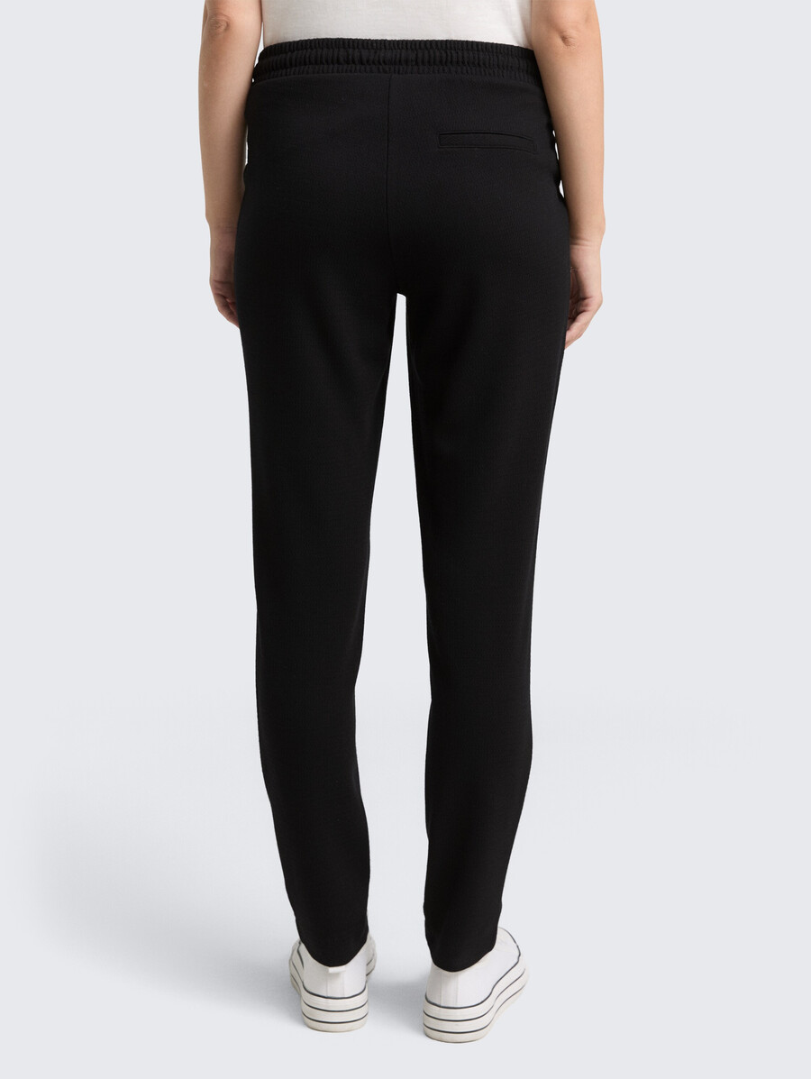 pantalón holgado de jacquard ajustado con cordón