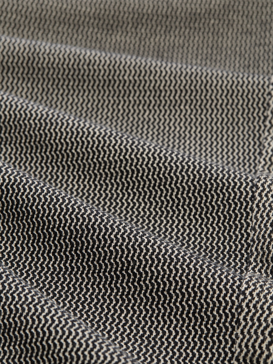 pantalón holgado de jacquard ajustado con cordón
