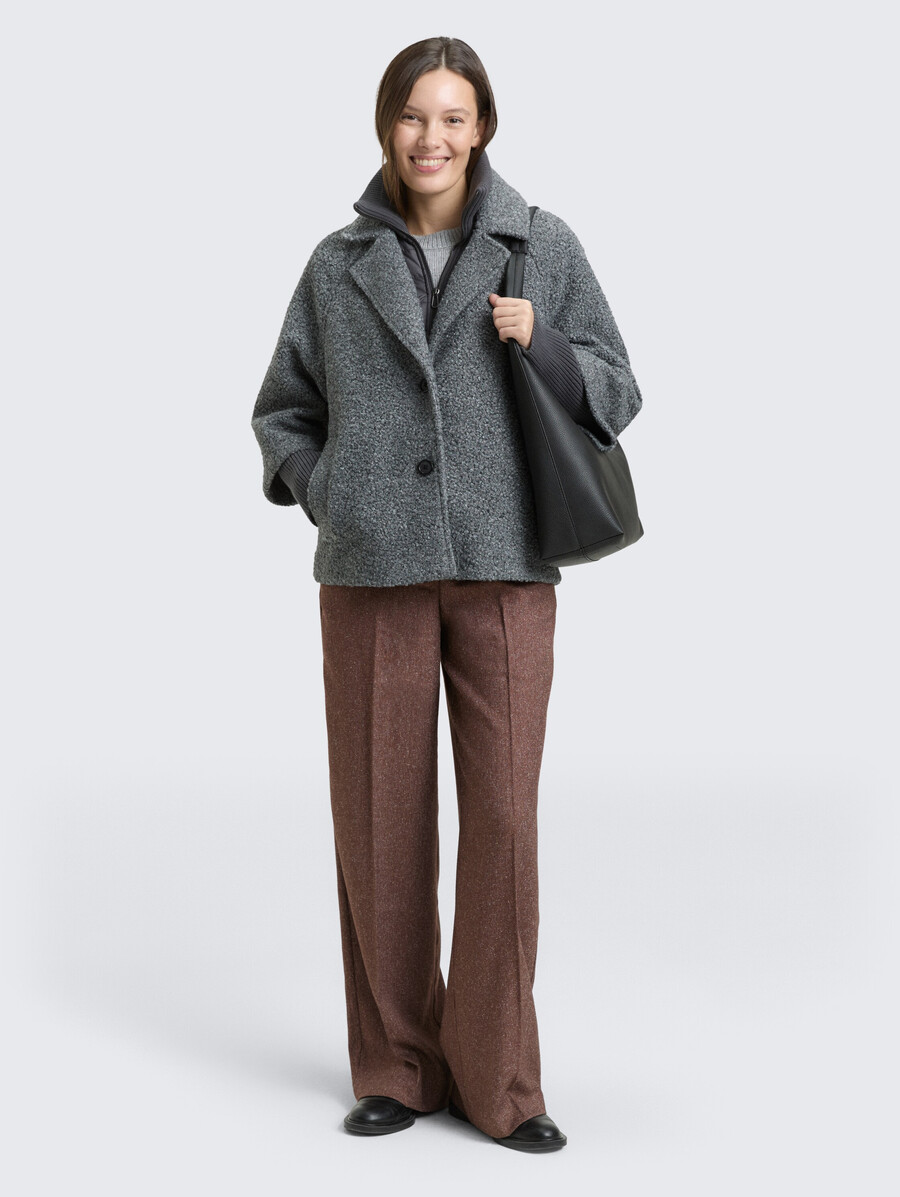 pantalones ttlea wide en look melange