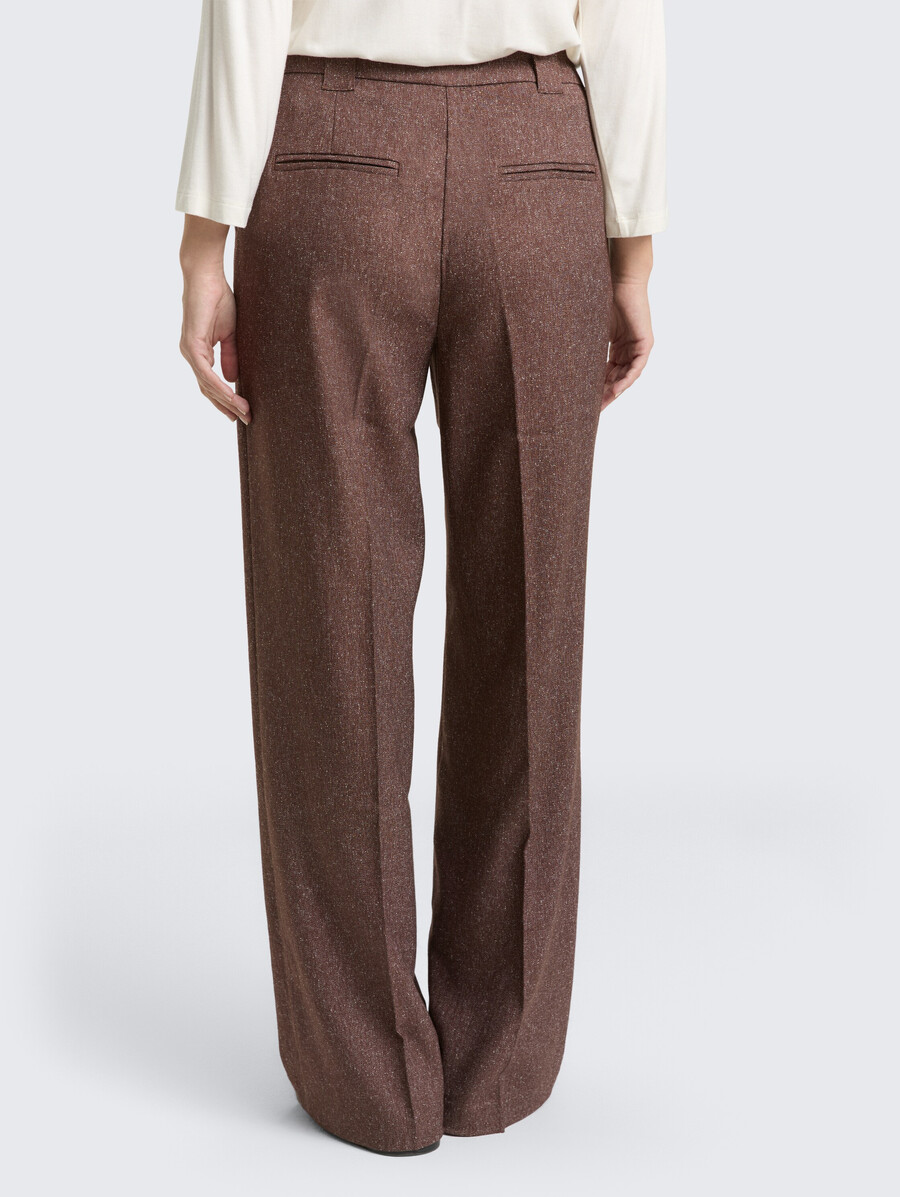 pantalones ttlea wide en look melange