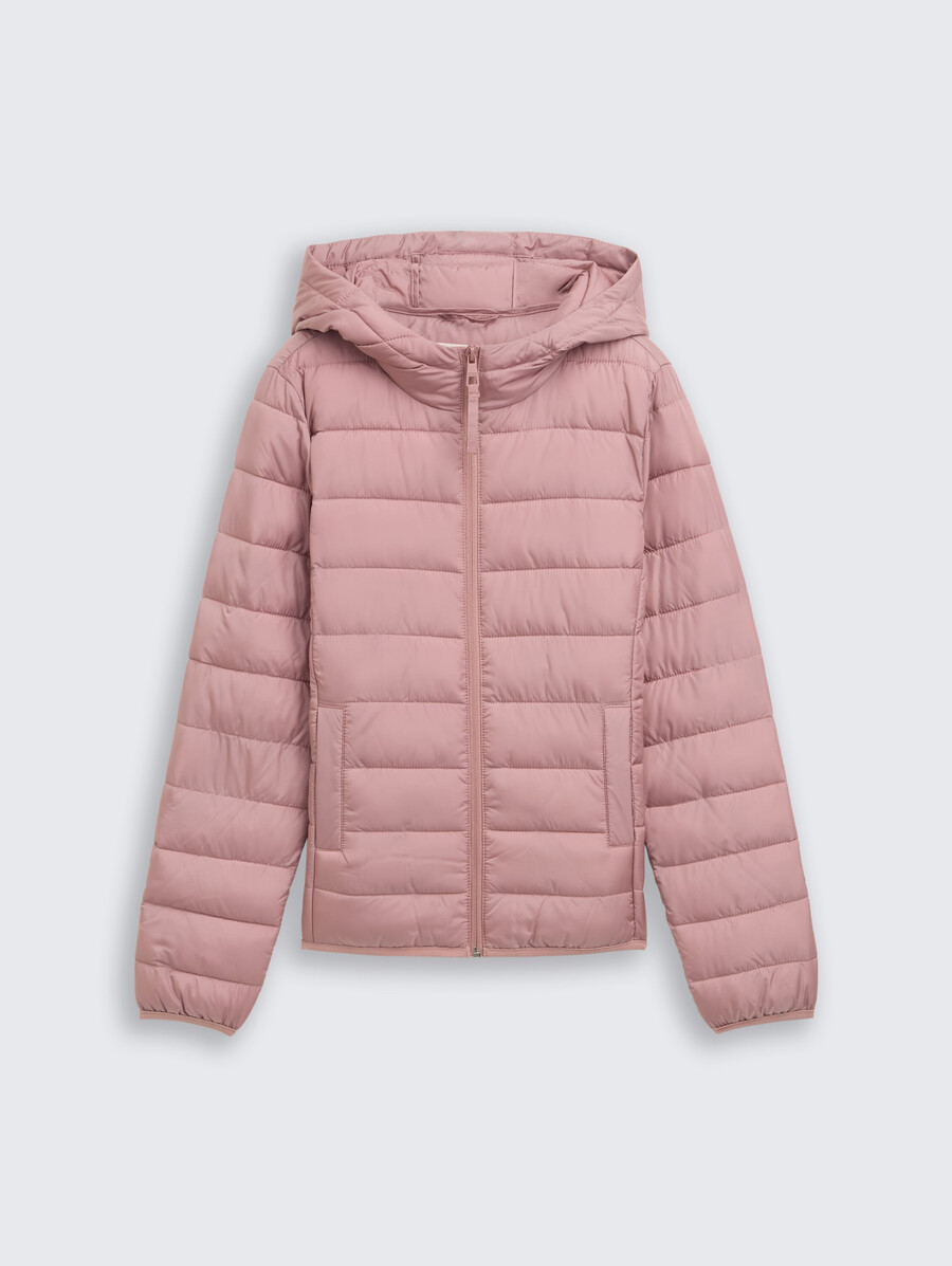 chaqueta acolchada ligera con capucha