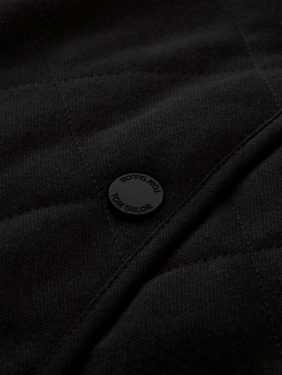 chaqueta acolchada con efecto brillo