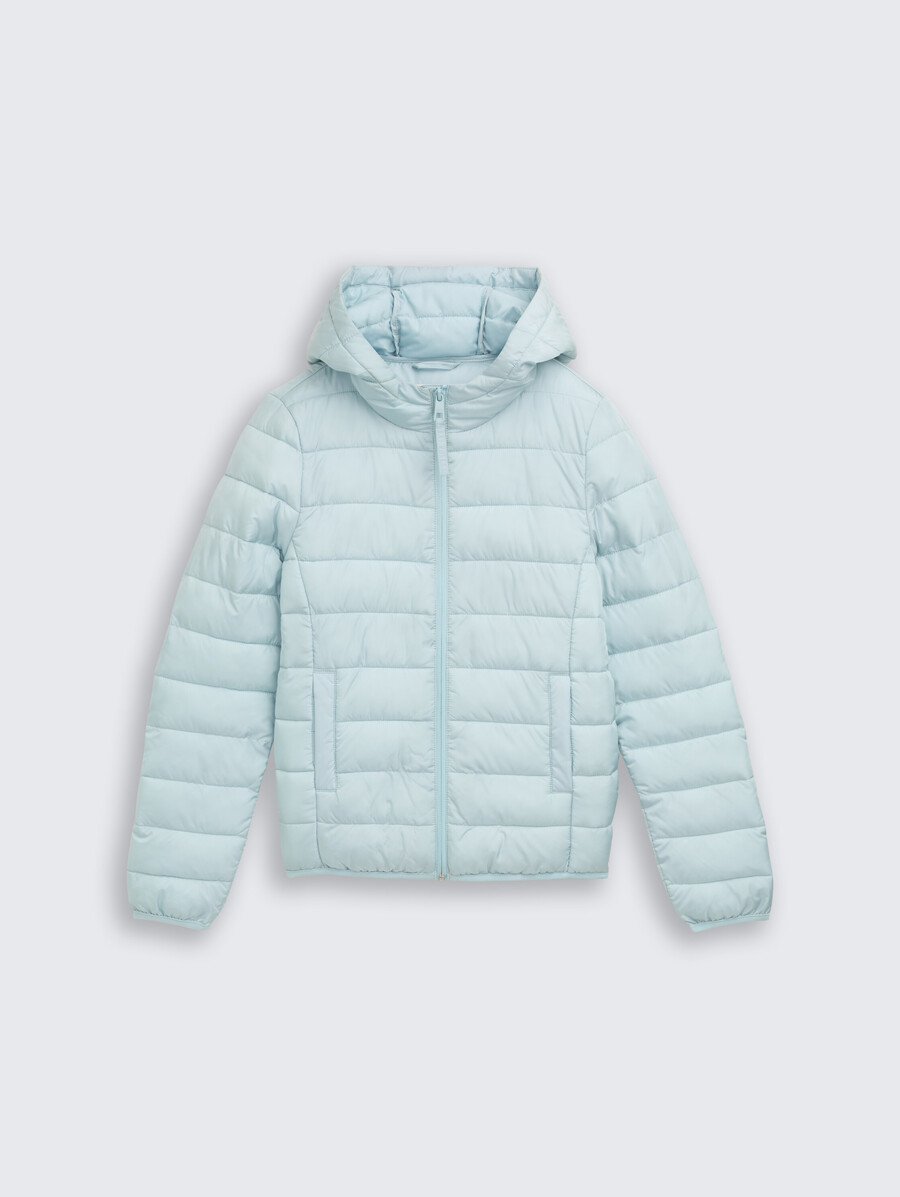 chaqueta acolchada ligera con capucha