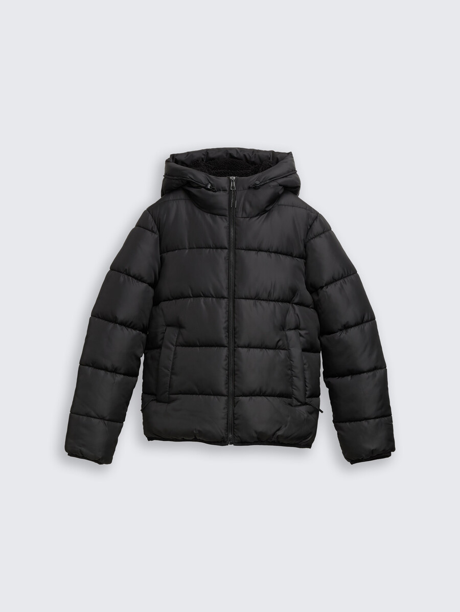 chaqueta acolchada con capucha