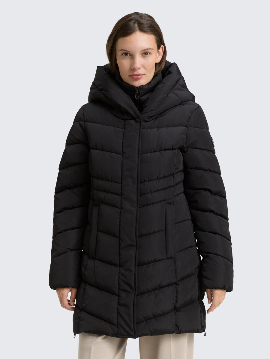 abrigo acolchado con look 2 en 1