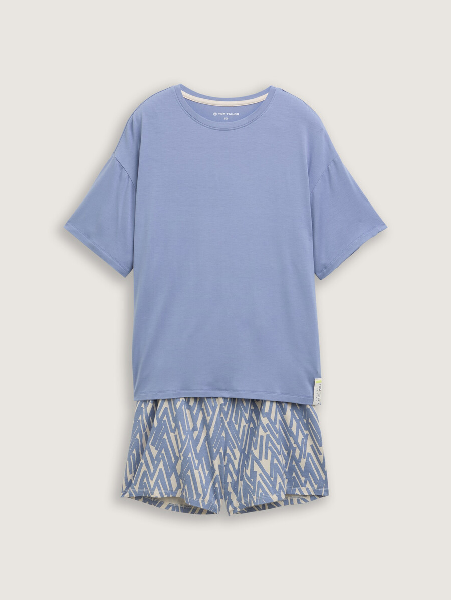 conjunto de pijama con estampado integral