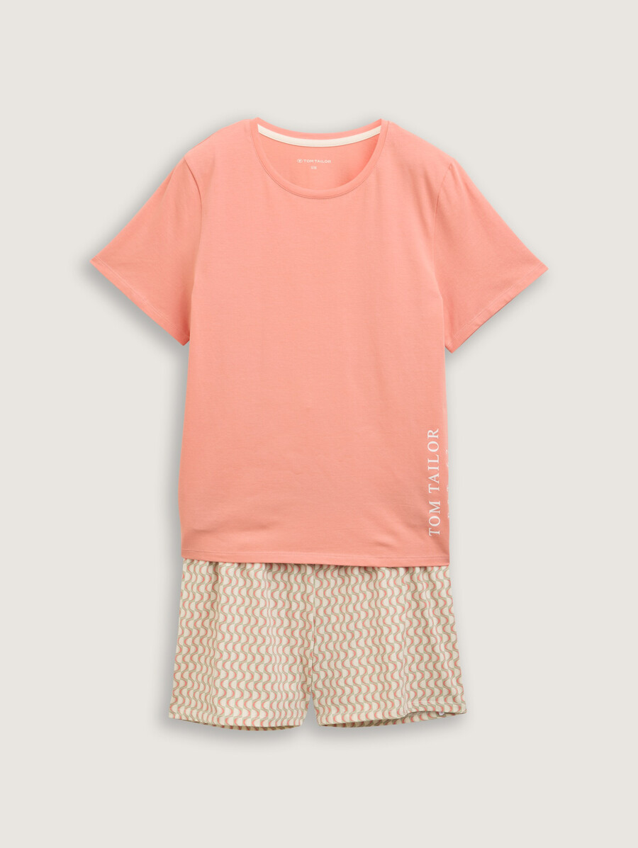 conjunto de pijama con estampado integral