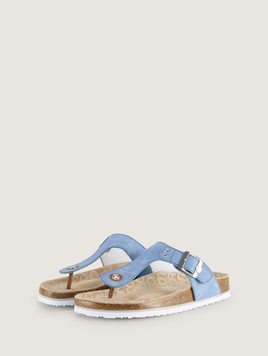 separador de dedos con aspecto denim
