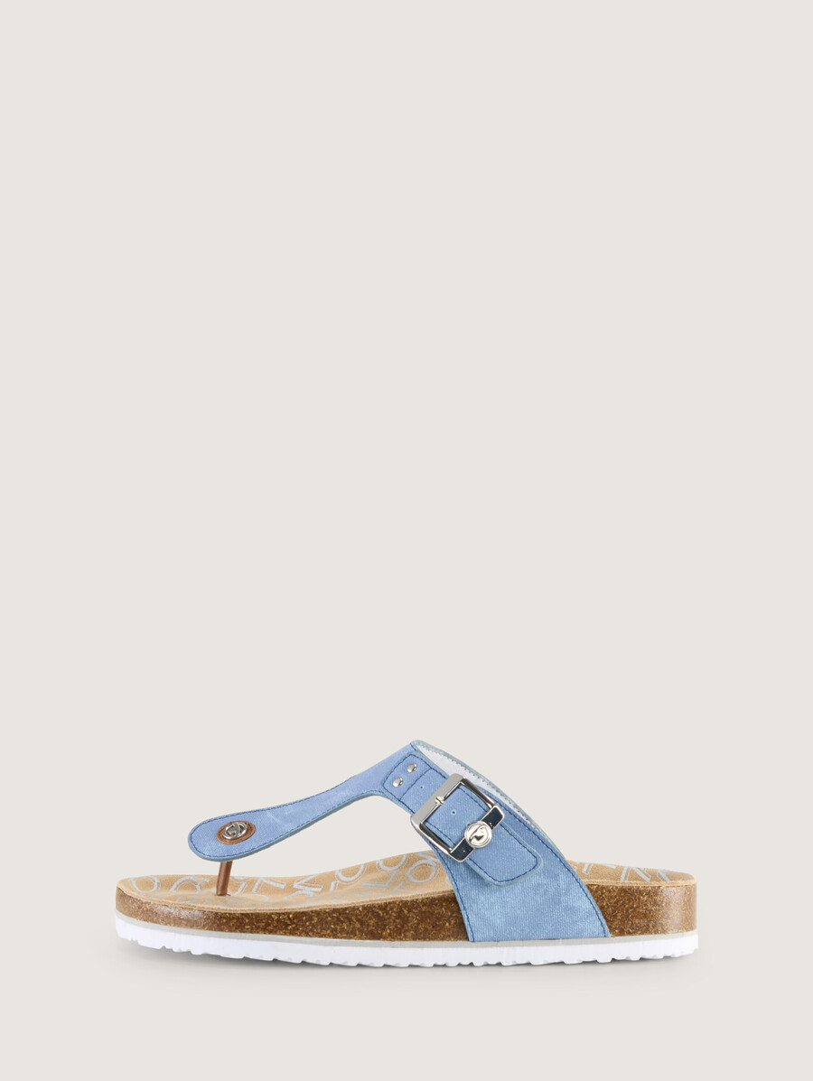 separador de dedos con aspecto denim