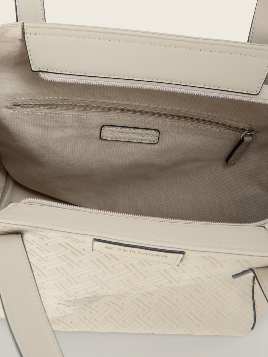 bolso shopper ttmirenda l con logotipo en relieve