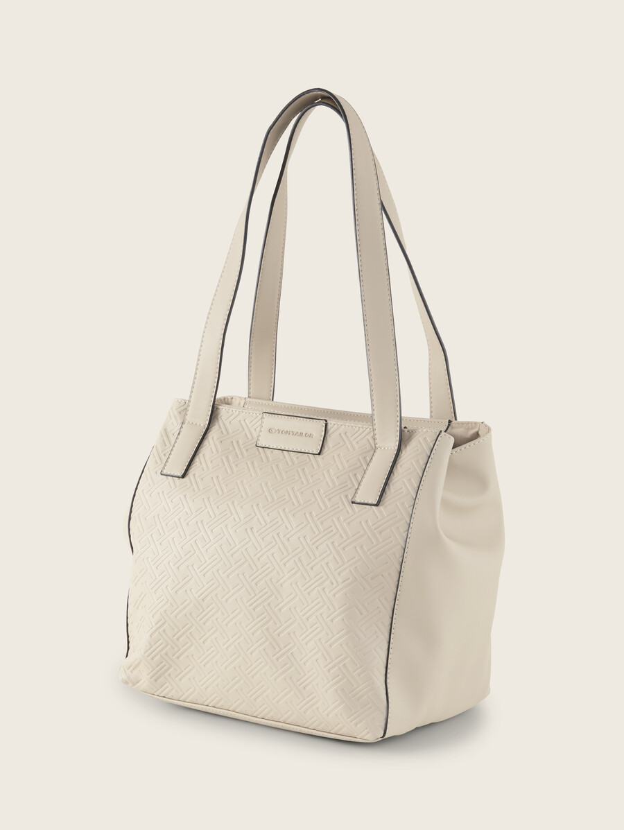 bolso shopper ttmirenda l con logotipo en relieve