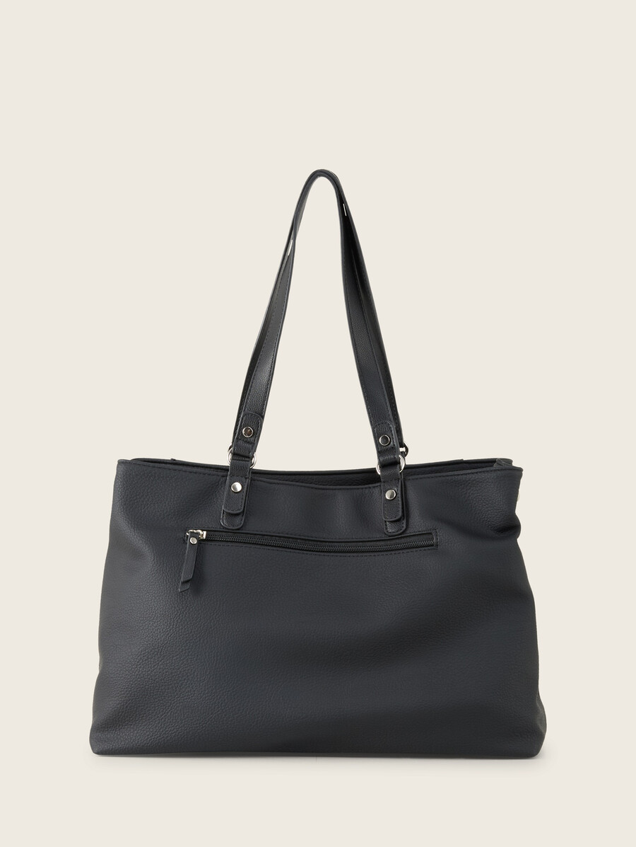 bolso shopper ttlarea l con mezcla de materiales