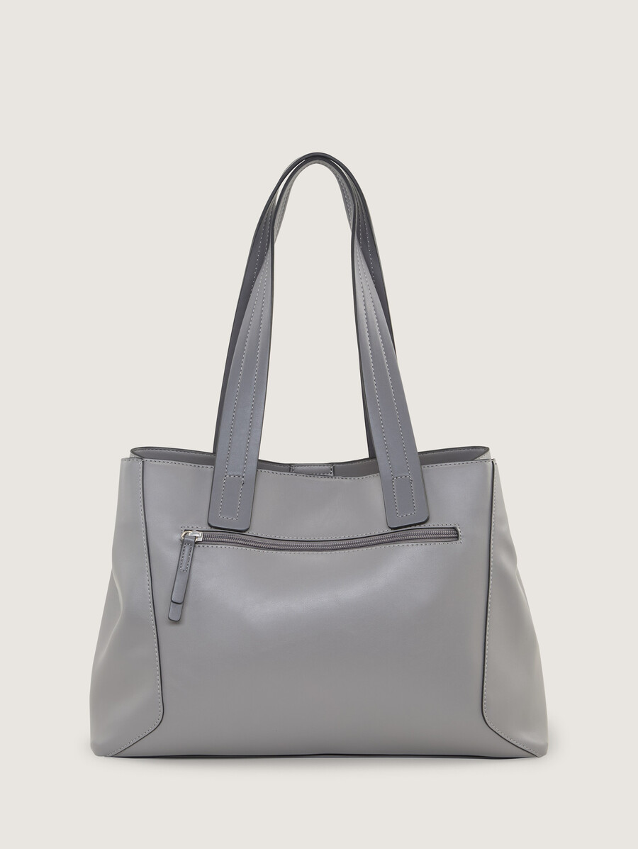 bolso shopper ttmanola l con asas de color en contraste