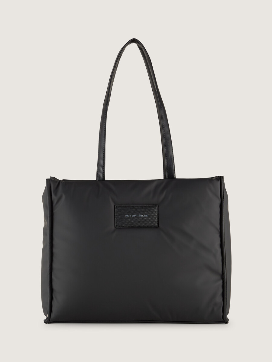 shopper ttpatti l con acolchado y cierre de cremallera