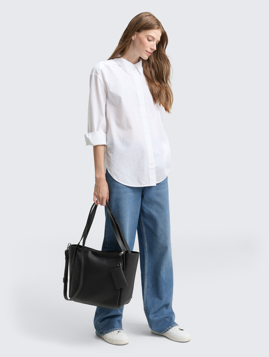 bolso shopper ttamarea l con bolso colgante desmontable