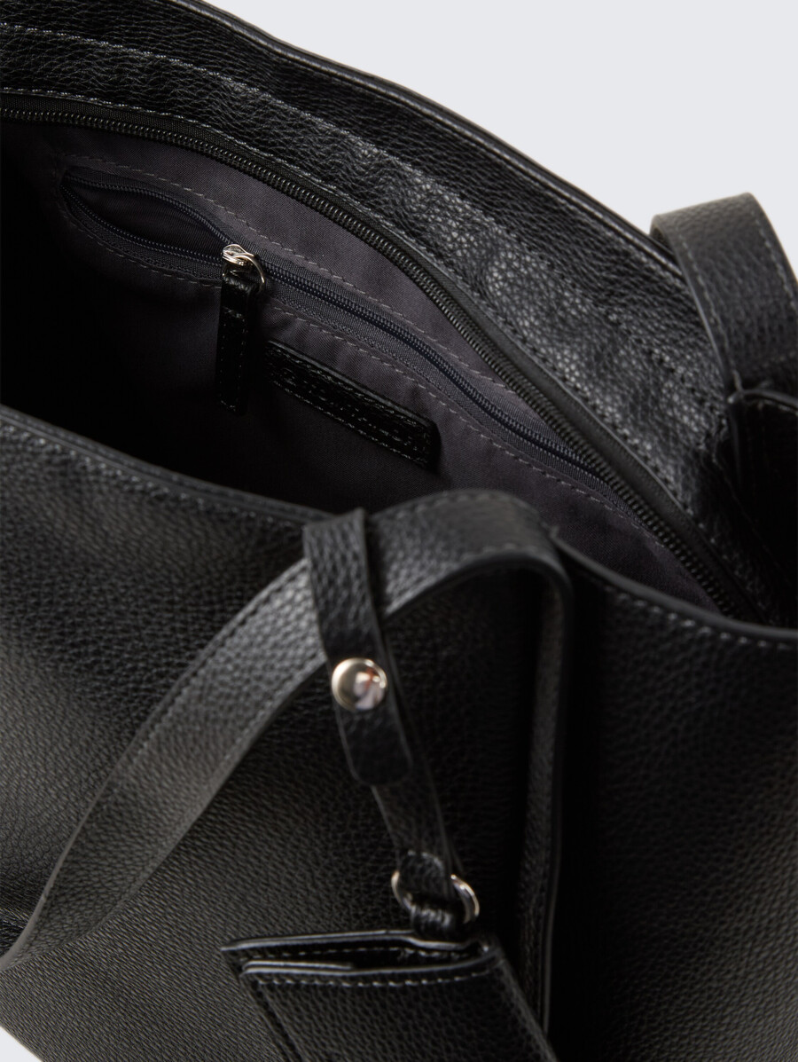 bolso shopper ttamarea l con bolso colgante desmontable