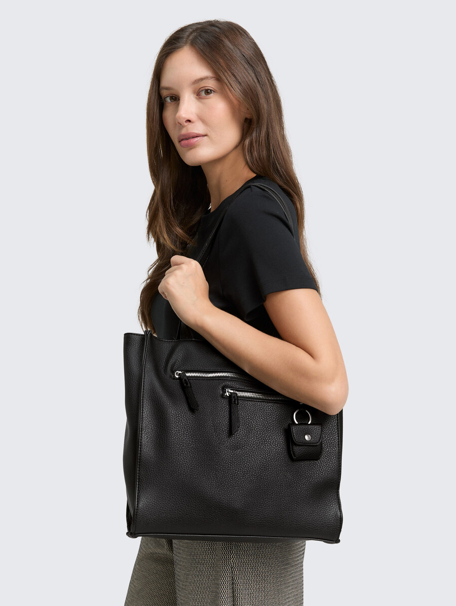 bolso shopper ttwinona m con detalles de cremallera