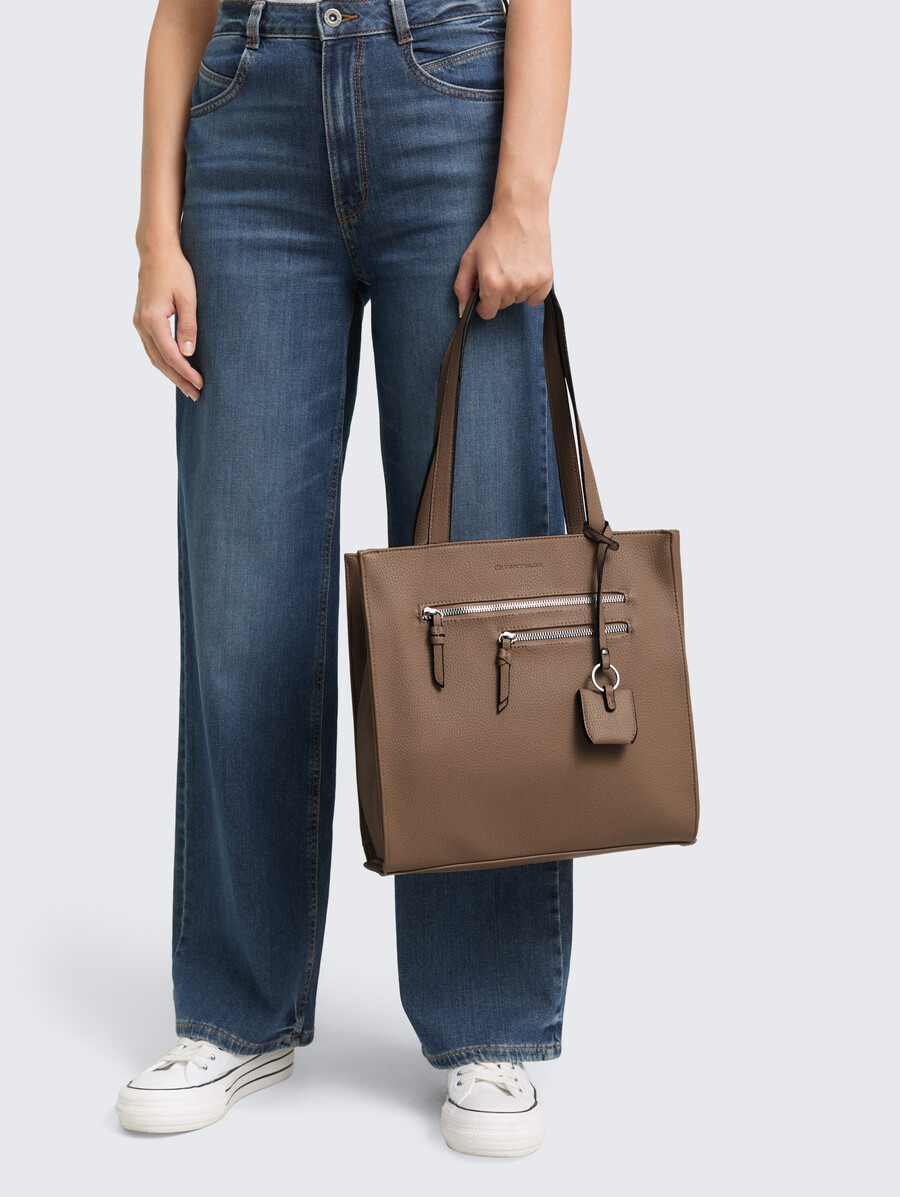 bolso shopper ttwinona m con detalles de cremallera