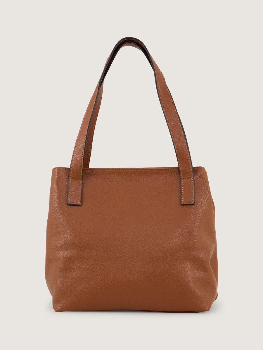 bolso shopper ttmiri l con insignia de logotipo