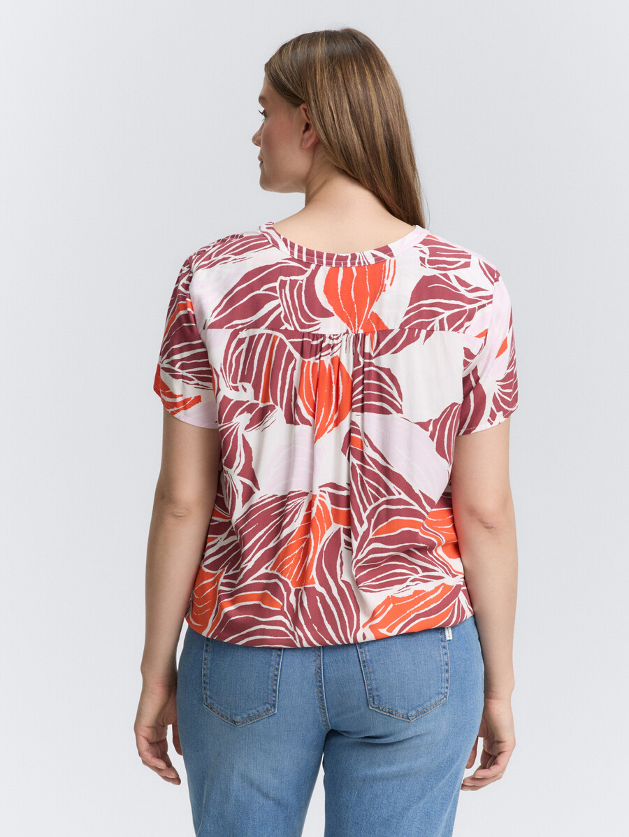 talla grande - blusa estampada