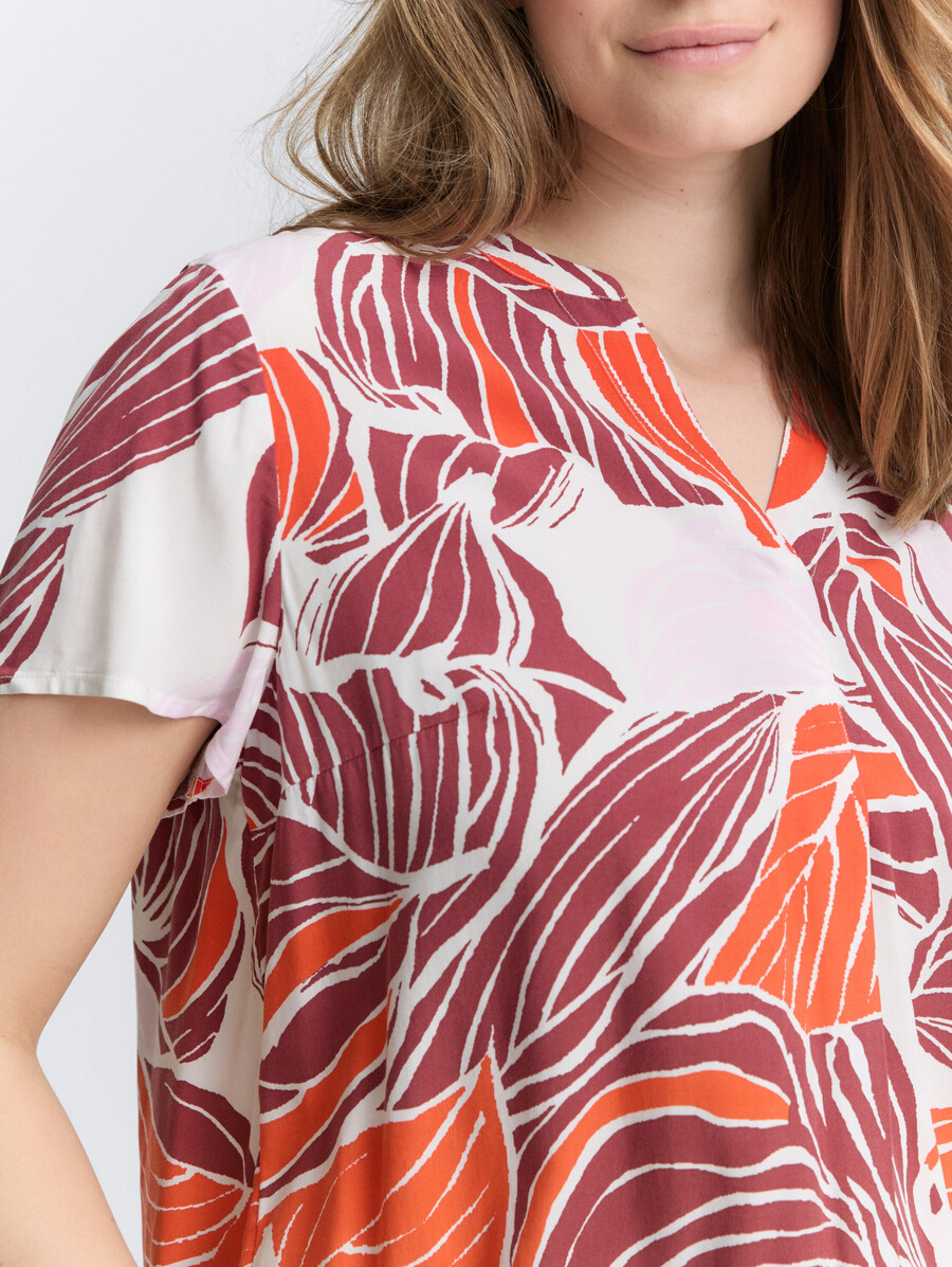 talla grande - blusa estampada