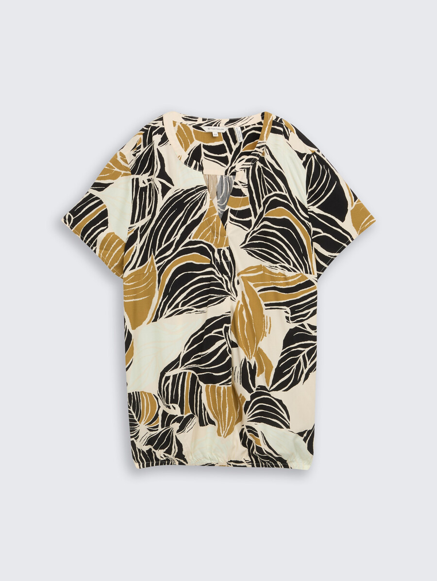 talla grande - blusa estampada