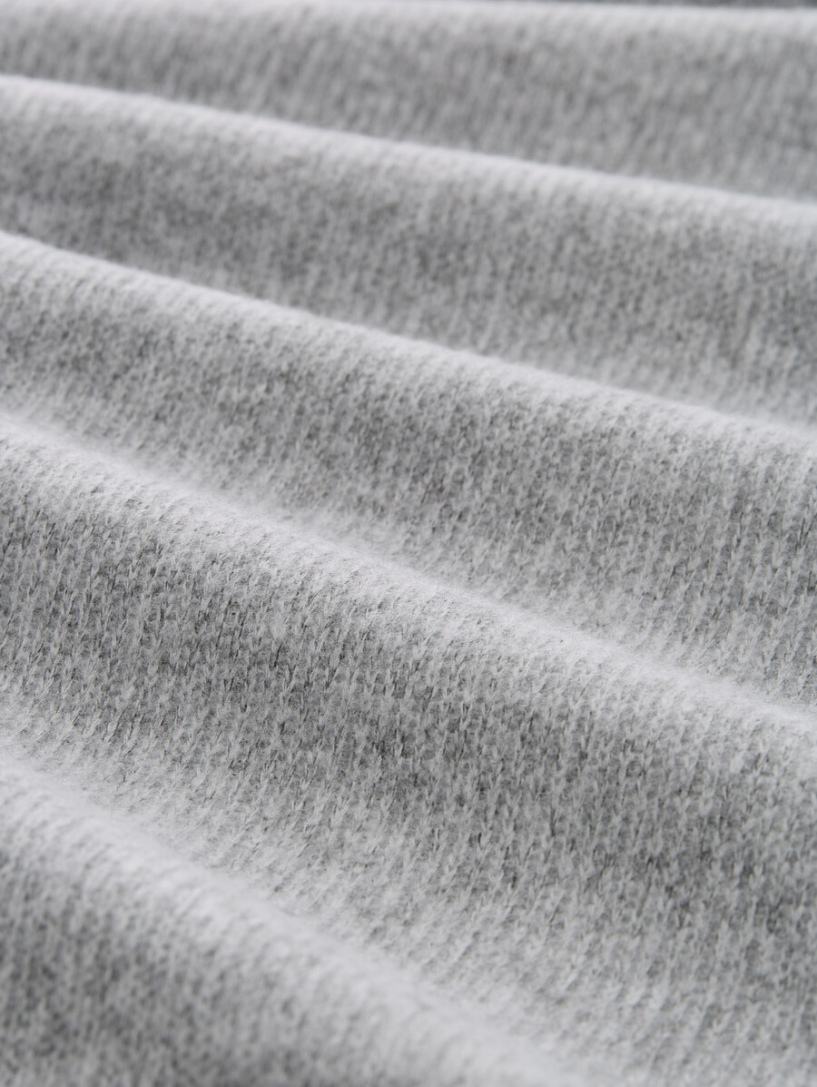 talla grande - sudadera suave al tacto con detalles de botones