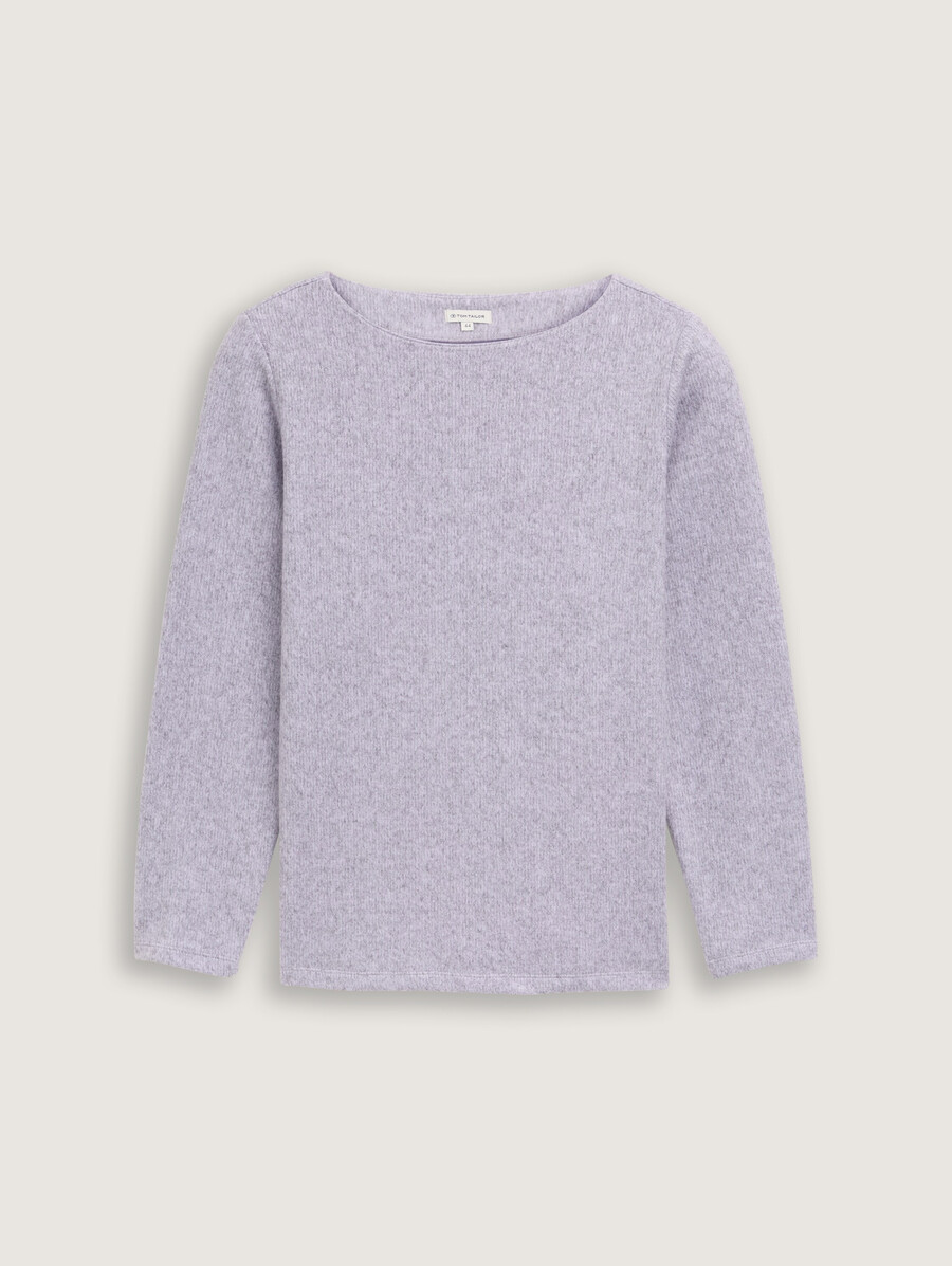 talla grande - sudadera suave al tacto con detalles de botones