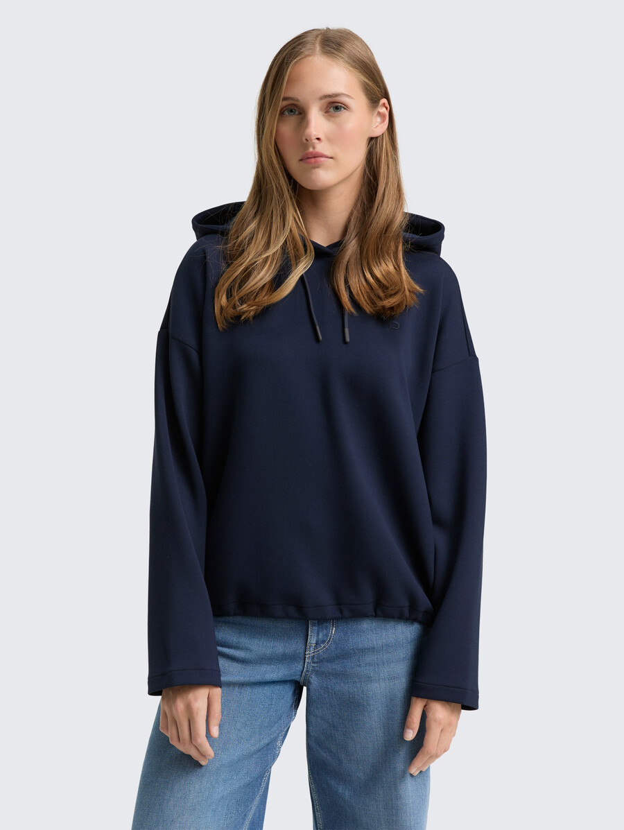 sudadera holgada con capucha de buceo