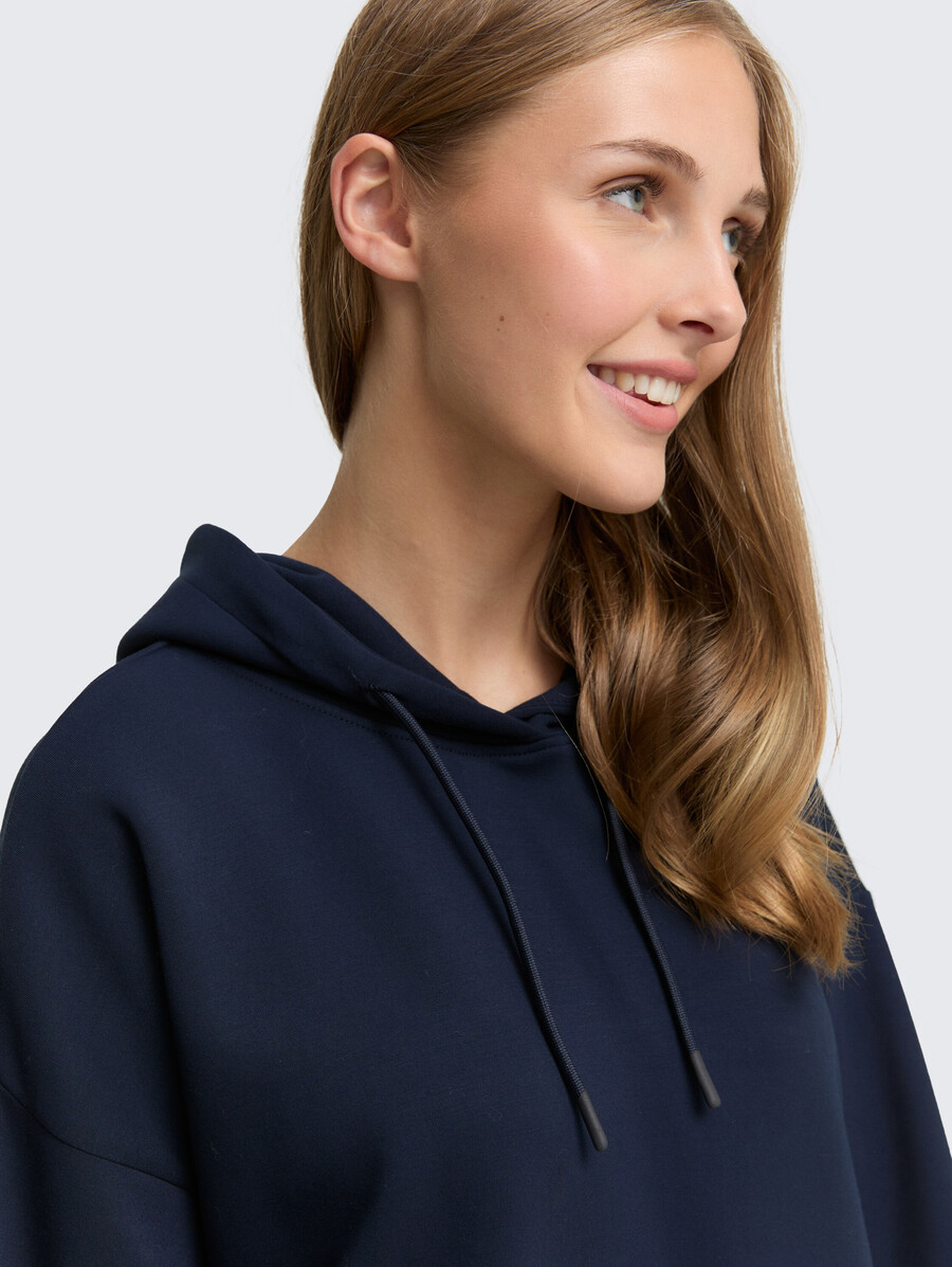 sudadera holgada con capucha de buceo