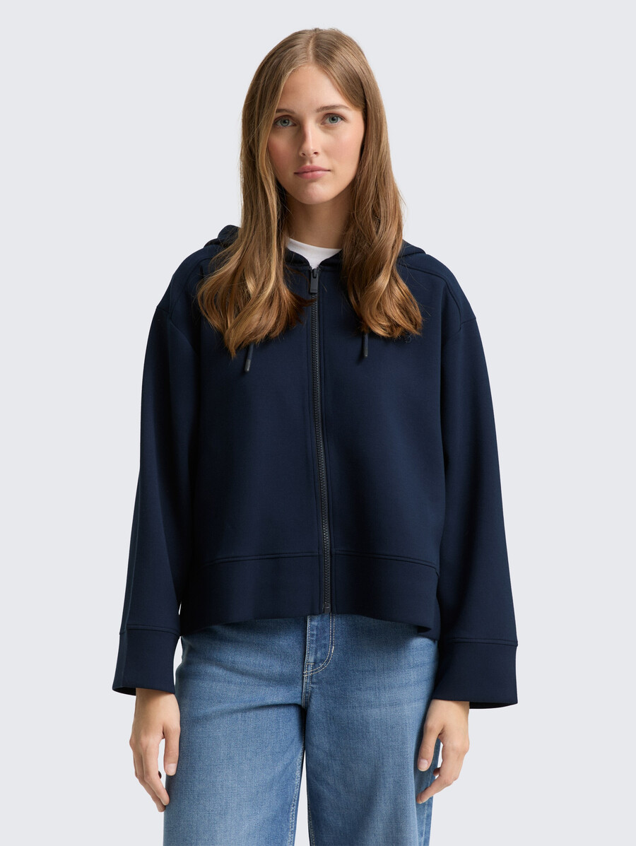 chaqueta deportiva holgada con capucha de buceo