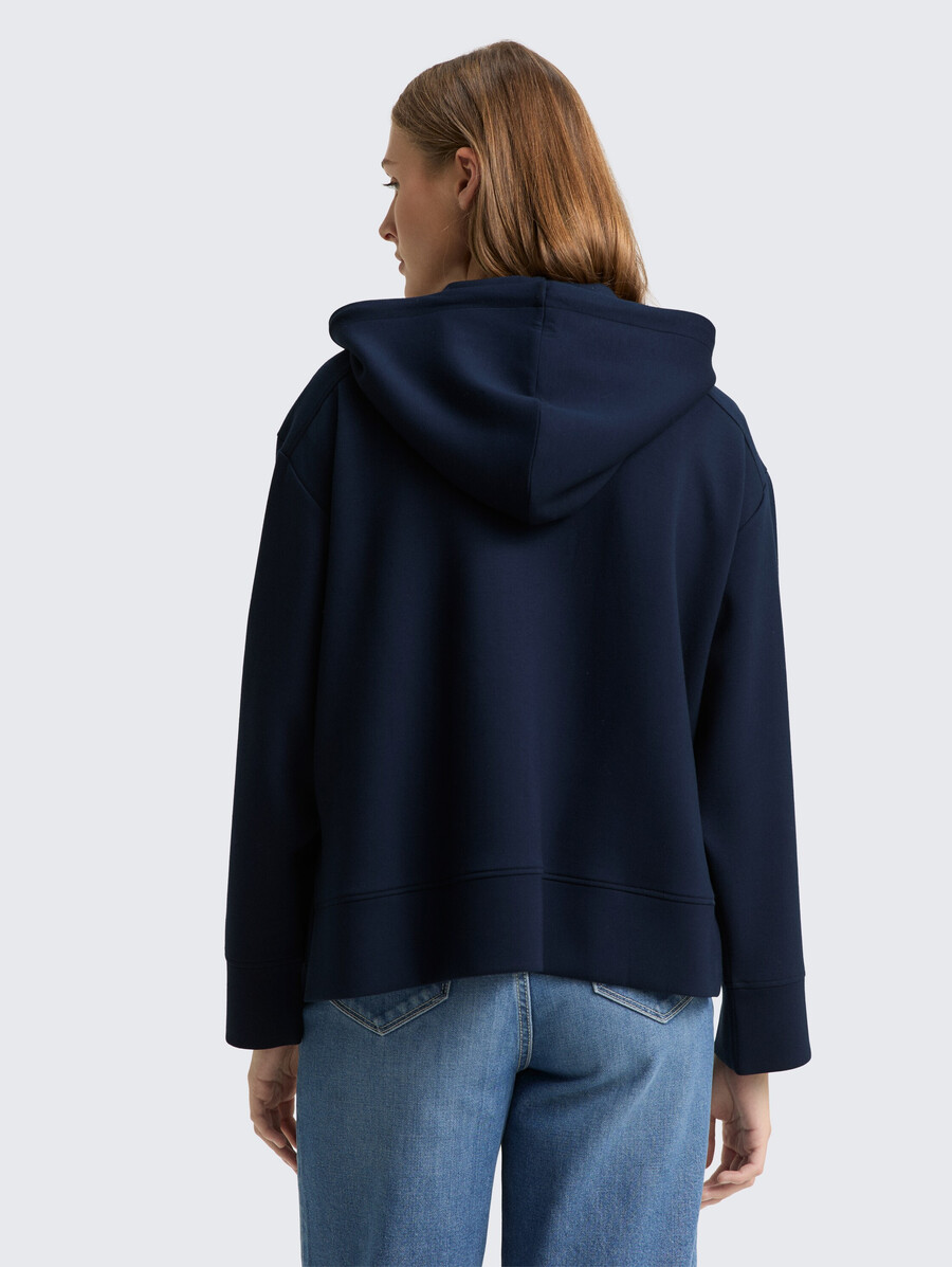 chaqueta deportiva holgada con capucha de buceo