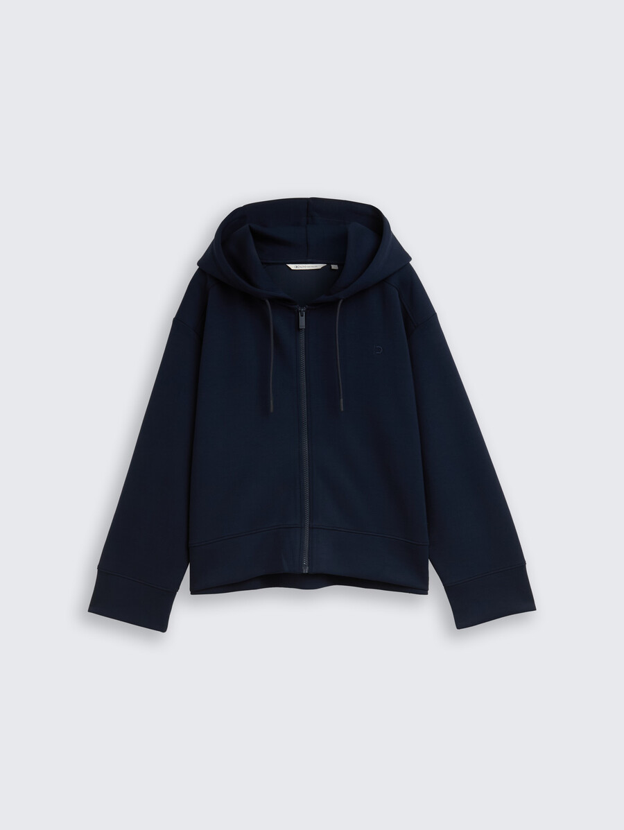 chaqueta deportiva holgada con capucha de buceo